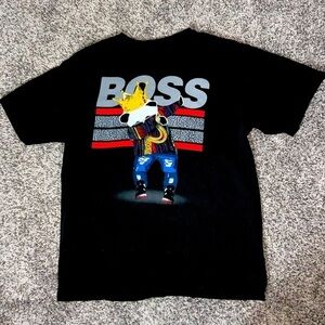 “Boss” T-Shirt with Panda Wearing Crown and Coogi Inspired Sweater Size XL